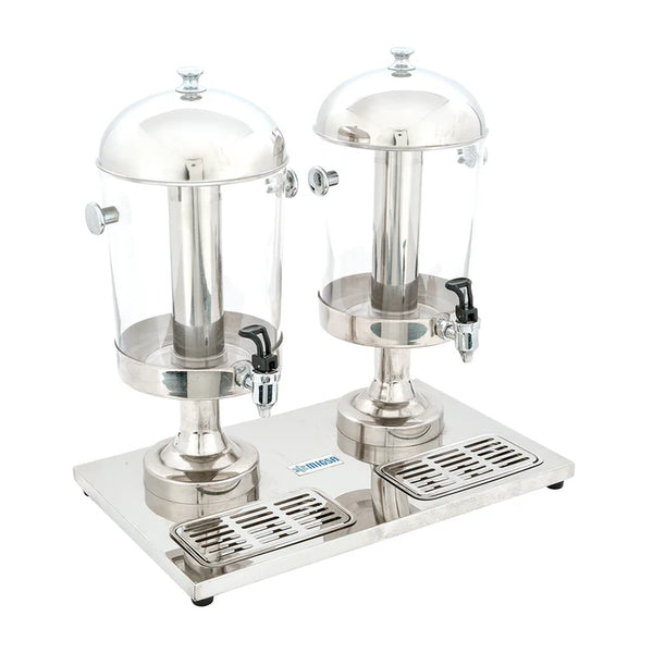 Despachador De Bebidas y Jugos MIGSA Zcf302B 2 Tanques De 8 Litros