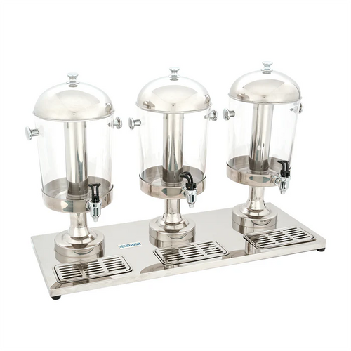 Despachador De Bebidas y Jugos MIGSA ZCF303B 3 Tanques De 8 Litros